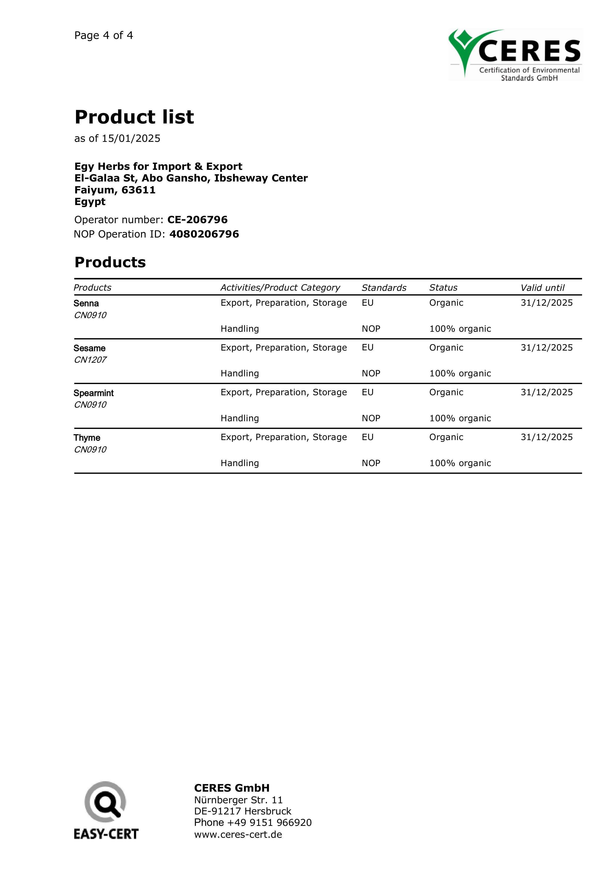 certification